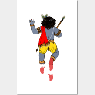 baal krishna Posters and Art